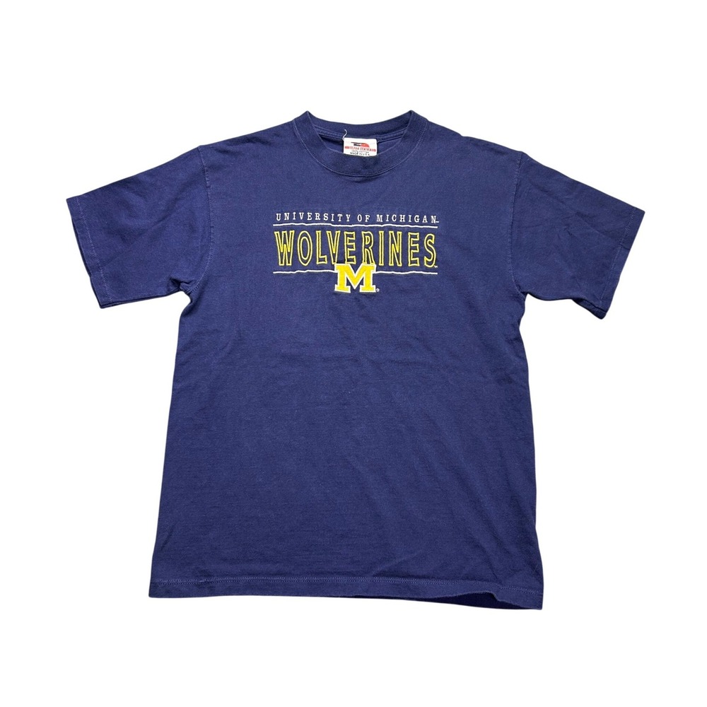 Vintage University of Michigan Wolverines T Shirt‎ Medium Team Edition USA Made